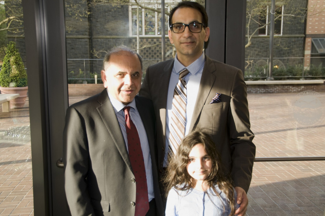 Prof. Mojtaba B. Takallou, University of Portland, with Reza & Tara Alavi