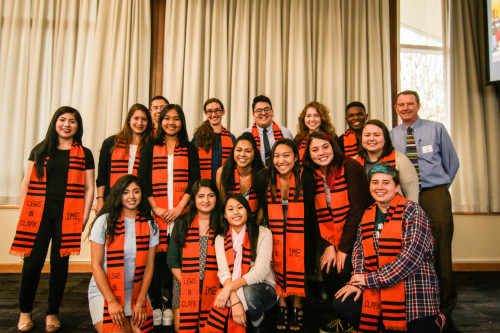 The banquet honors graduating seniors that have been involved in IME throughout their time at Lewis & Clark. Pictured above are IME s...