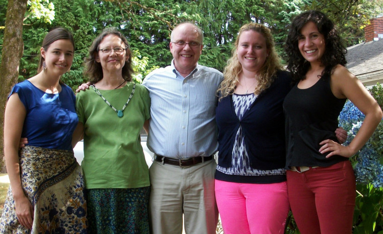 From left to right: Rachael Green, Jeanne Lilly, Mark Duntley, Fiona Corner and Rachel Hirsch