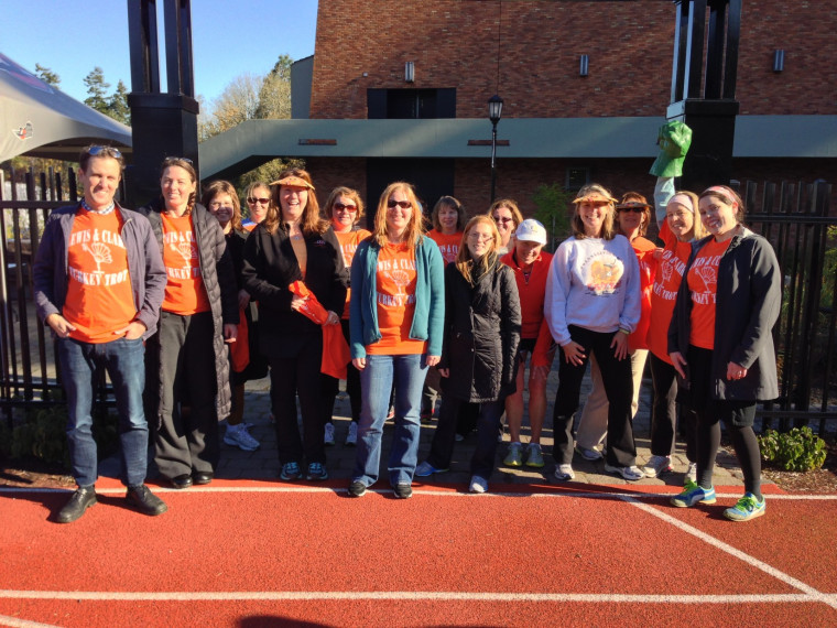 The 2012 Turkey Trot brought staff together from all three schools.