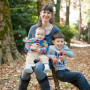 Assistant Professor of Sociology Sarah Warren and her two boys Paco (age 3) and Casper (age 10 months).