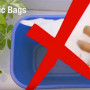 Plastic bags should not go in blue bins on campus. Plastic bags are a serious problem for recycling facilities. They get caught in machin...