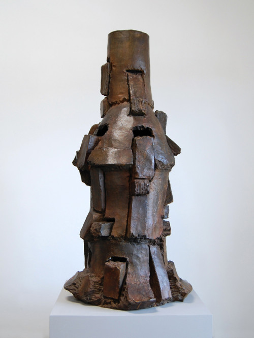 Peter Voulkos, Mimbres (CR485.S17-AP2-B), 2000, Bronze, 69.5 x 32.5 x 32.5, inches Courtesy Frank Lloyd Gallery, Santa Monica