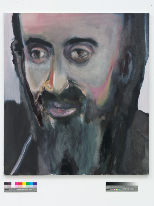 Marlene Dumas The Pilgrim 2006 Oil on canvas 39 3/8 x 35 3/8 inches Collection of Blake Byrne