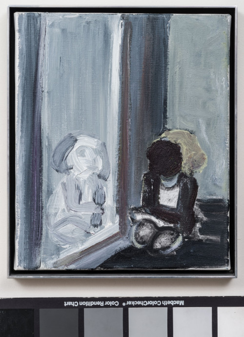 Marlene Dumas The Reflection 1992 Oil on canvas 12 x 10 inches Collection of Blake Byrne