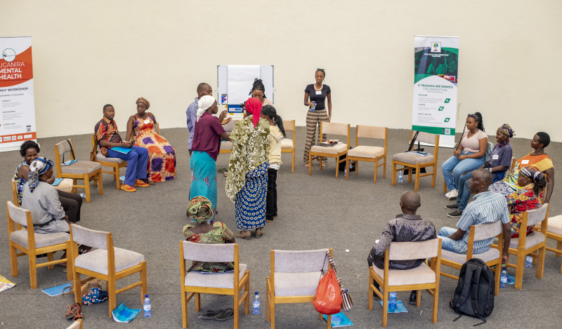 The picture was taken at the Kigali Peace Community Center (Kigali Genocide Memorial) on the second day of Kuganira Mental Health worksho...