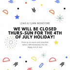 Closed for 4th of July Holiday Weekend