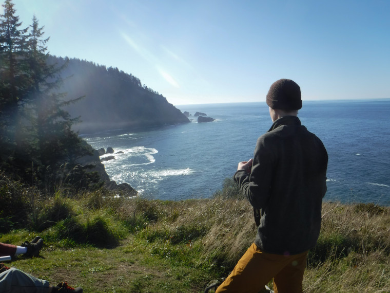 View of the Oregon coastline