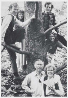 The family tree. From left: Bret, Kit, Kim, Barbara, with William and Dorothy Stafford.