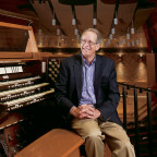 Lee Garrett, professor emeritus of music and curator of Lewis & Clark's Casavant organ.