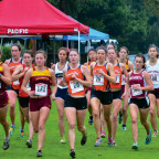 Emily Thomas CAS '13 sets the pace for the Pioneers in the Northwest Conference Championship.