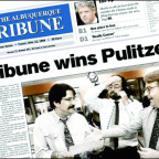 Then: Michael Arrieta-Walden as an editor at the Pulitzer Prize–winning Albuquerque Tribune in the mid-1990s