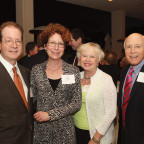 ￼ Barry Glassner; Betsy Amster; Marilyn Pamplin; Dr. Robert B. Pamplin Jr. '64, '65,'66, life trustee.