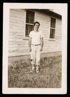 William Stafford at Los Prietos camp, Santa Barbara, California, c. 1945.