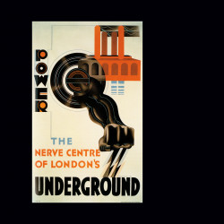 E. McKnight Kauffer, Power—the Nerve Center of London's Underground (1931).