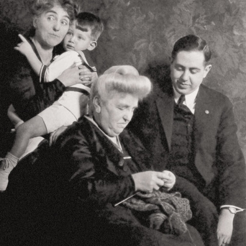 Lloyd and Edna Frank with their son and Lloyd Frank's grandmother, Jeanette Meier
