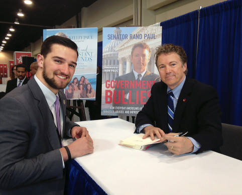 Lincoln Boyd at a book signing with Sen.Rand Paul (R-KY).