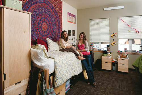 The hall's floor plans and rooms help students remain connected to the community while respecting their autonomy and privacy.