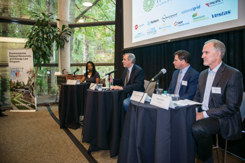 U.S. Senator Jeff Merkley (second from left) was one of several high-profile speakers at the conference.