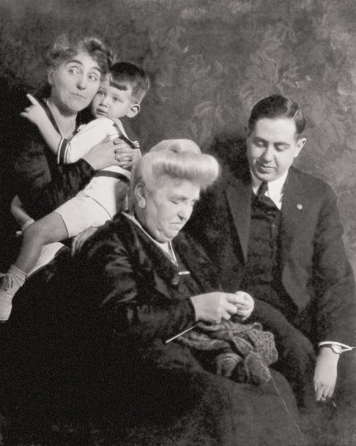 Lloyd and Edna Frank with their son and Lloyd Frank's grandmother, Jeanette Meier