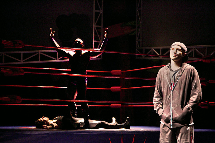 <strong>The Elaborate Entrance of Chad Deity</strong> at the Geffen Playhouse. Playing the role of Vigneshwar Paduar. Photo: Allen J Schaben