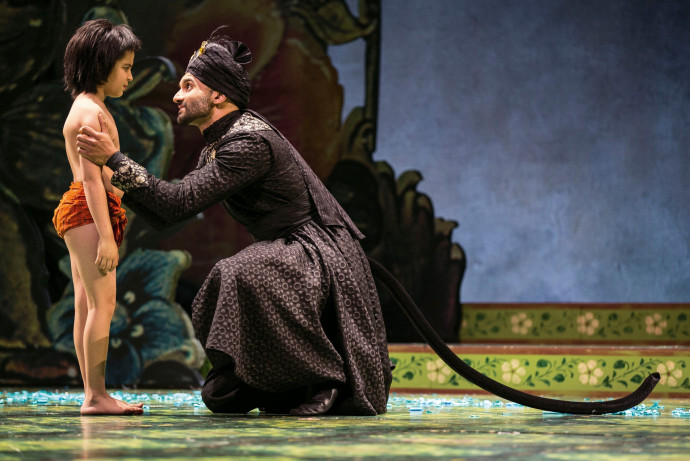 <strong>The Jungle Book</strong> at the Goodman Theatre. Playing the role of Bagheera. Photo: Liz Lauren