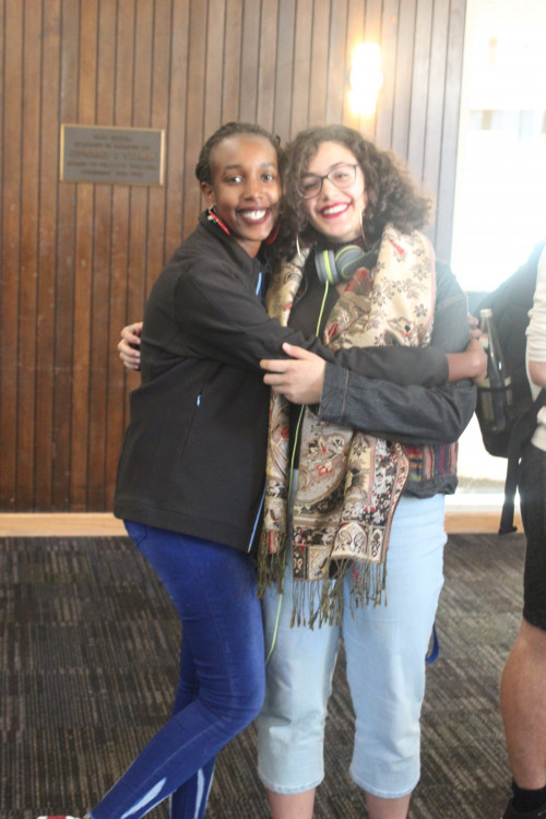 Hugs with our Chairperson of Activities Portia !