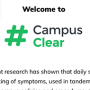 Screenshot from the #CampusClear app