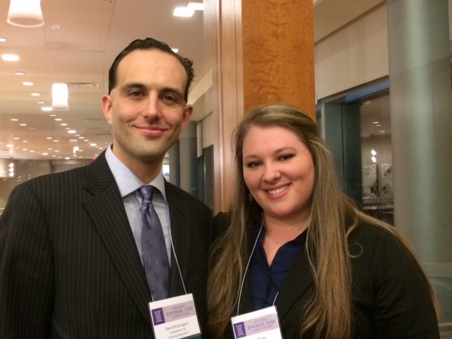 Sarah Butler and David Rosengard at the 2015 National Animal Law Competitions