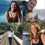 Clockwise from the top left: Kelsey Furman '21, Lizzy Pennock '21, Hillary Fidler '21, and Bridgett Buss '20.