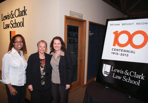 Donna Oden-Orr '96, Associate Dean Martha Spence '84, and Christine Meadows '96.