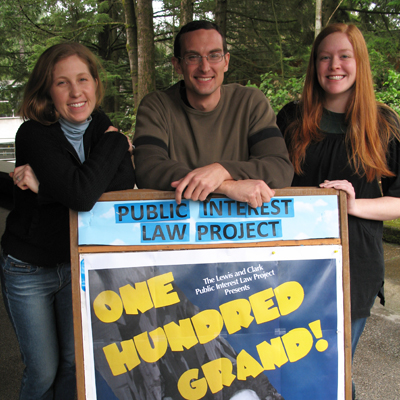 Directors of the 2010 Public Interest Law Project Auction, from left to right: Ellie Dawson, Adam Adkin, and Karen Long