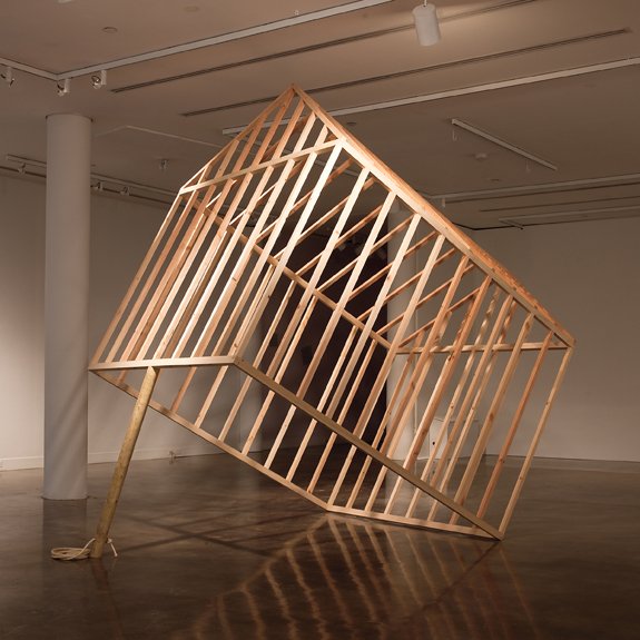 Bill Will (2006 Bronson Fellow), House Trap, 2011, construction, 129 x 85 x 135 inches