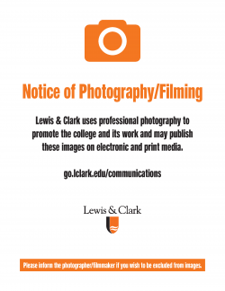Sign of Notice of Photography or Filming