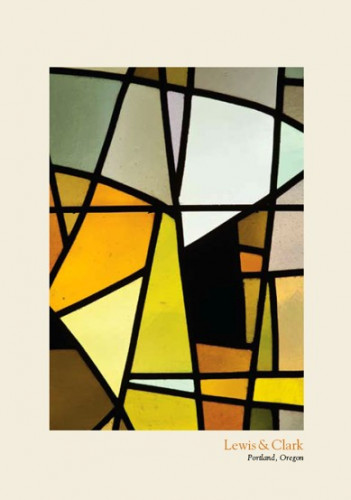 Stained glass notecard