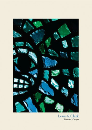 Stained glass notecard