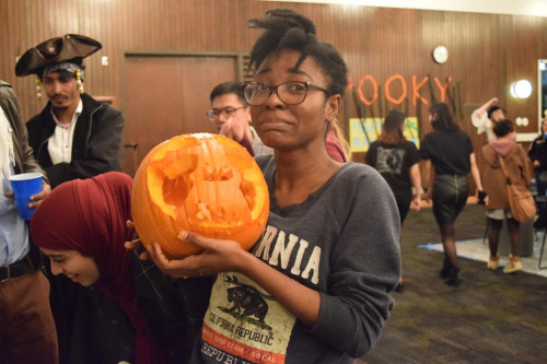 Excellent Jack-o-lantern. -2015 Pumpkin Carving Party