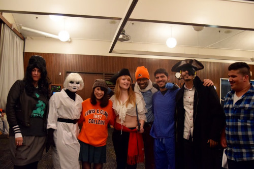 A wide variety of fabulous costumes. -2015 Pumpkin Carving Party