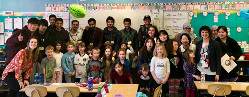 Our Spring 2019 Leadership & Service Integrated Skills class volunteered with a local first grade class in February.
