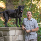 Director of Campus Safety Jay Weitman and his dog Lily