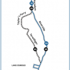 Image shows Line 35 service with buses arriving every 30 minutes every day. Trips between Johns Landing and Lake Oswego would alternate b...