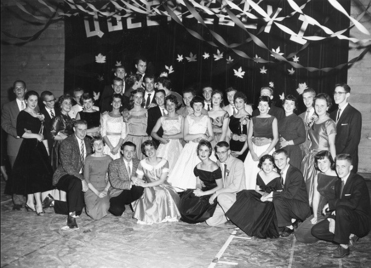 Homecoming Dance, (c. 1958) found in the Lewis & Clark Digital Collections.