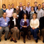 2012-2013 Board of Alumni (left to right, back row first): Aukeem Ballard, Carol Timm, Anthony Ruiz (ex-officio member, Student Alumni As...
