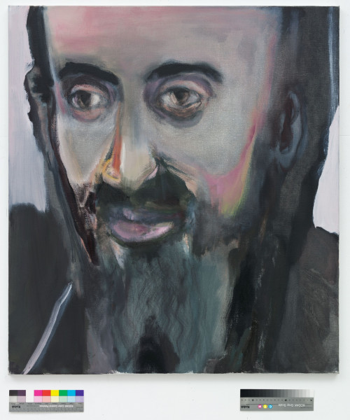 Marlene Dumas The Pilgrim 2006 Oil on canvas 39 3/8 x 35 3/8 inches Collection of Blake Byrne
