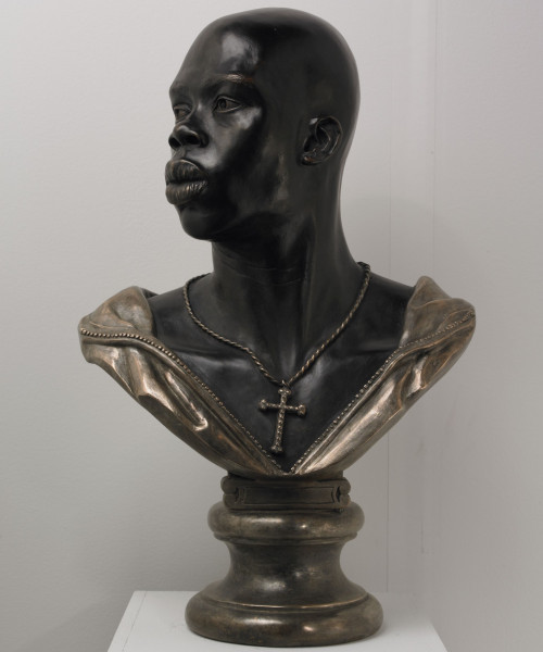Kehinde Wiley Adwale 2010 Bronze 24 x 16 x 11 inches Collection of Blake Byrne