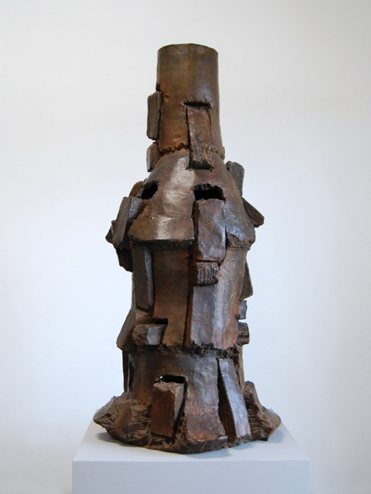 Peter Voulkos, Mimbres (CR485.S17-AP2-B), 2000, Bronze, 69.5 x 32.5 x 32.5, inches Courtesy Frank...