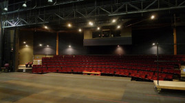 The performance area of the main stage is 1,425 square feet.