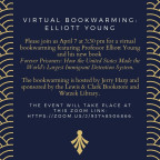         Please join us April 7 at 3:30 pm for a virtual bookwarming featuring Professor Elliott Y...