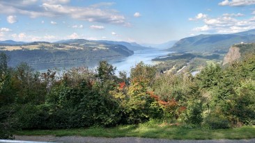 View of the beautiful Columbia River Gorge