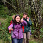 Students hiking